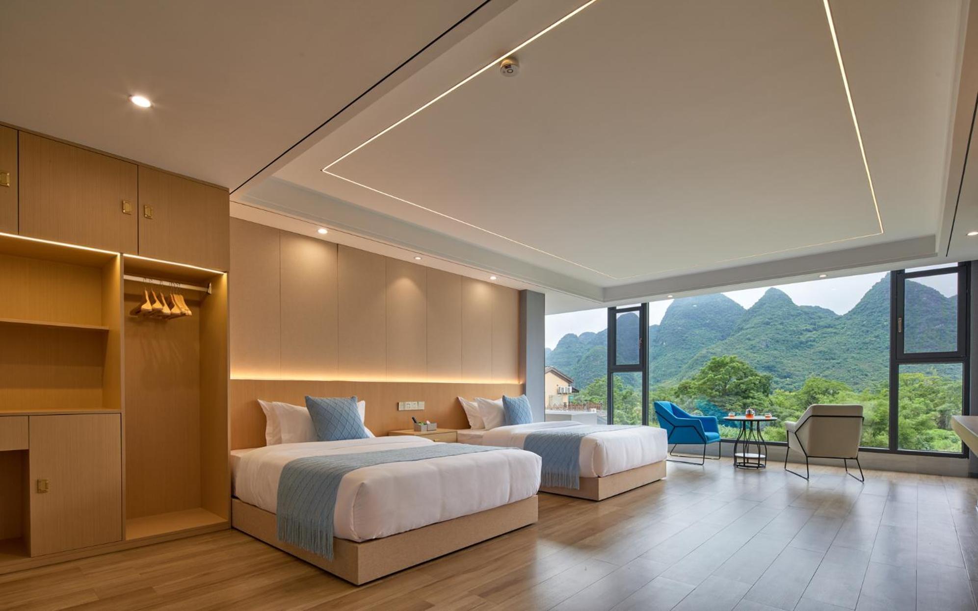 Yangshuo Fortune Lake Inn- One Way Free Pick Up From Airport Or Ts Over 3 Nights 外观 照片