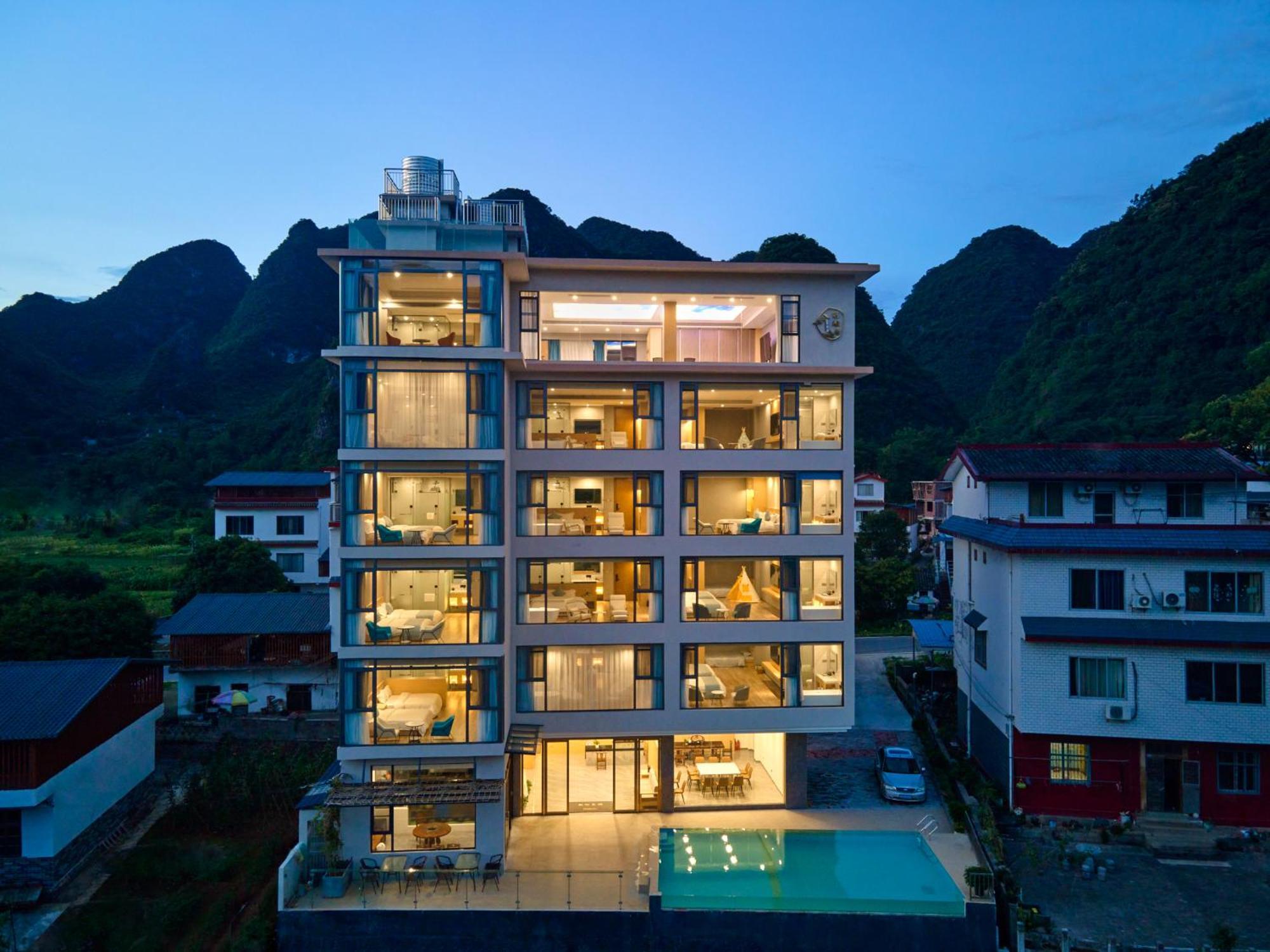 Yangshuo Fortune Lake Inn- One Way Free Pick Up From Airport Or Ts Over 3 Nights 外观 照片